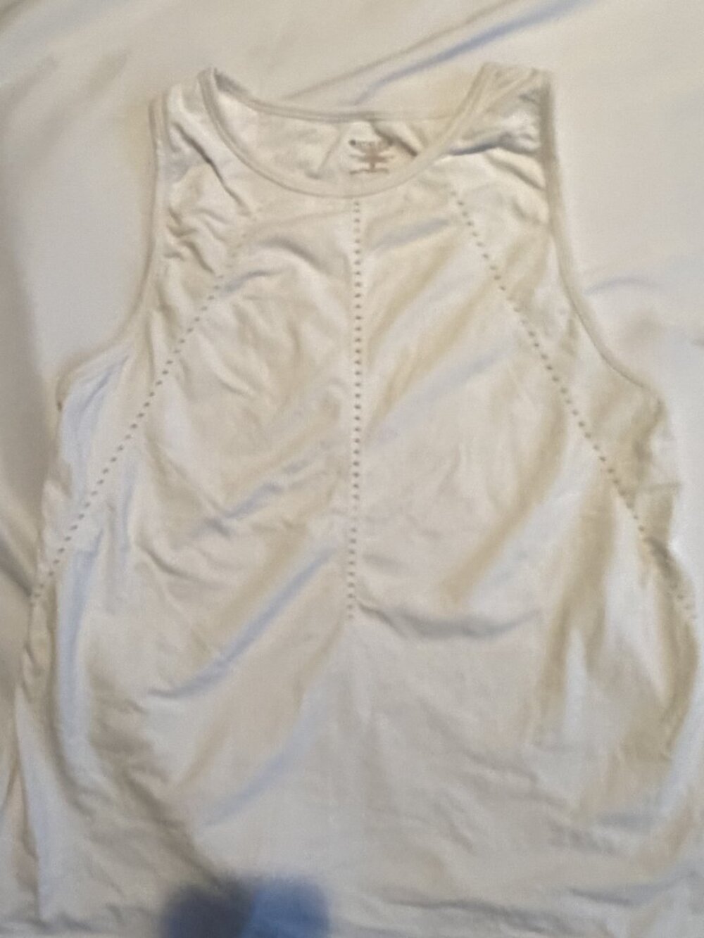 ATHLETA FOOTHILL SEAMLESS TANK TOP IN WHITE SIZE MEDIUM